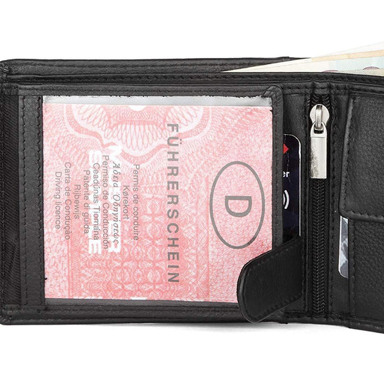 ADAM RFID Protected Leather Wallet for Men - WILDHORN