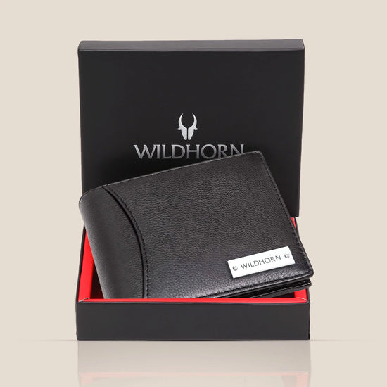 ADAM RFID Protected Leather Wallet for Men - WILDHORN