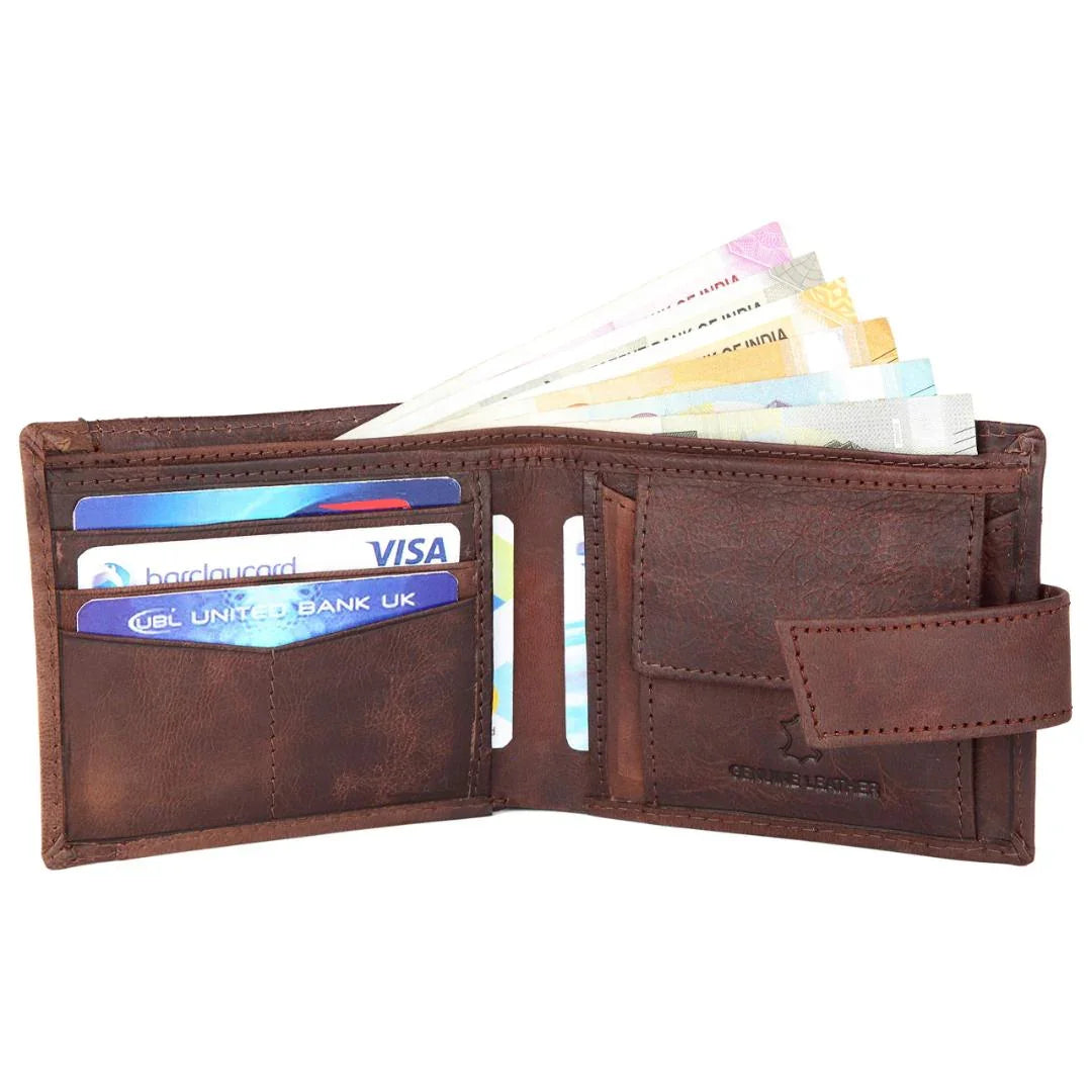 ALEXANDER RFID Protected Leather Wallet for Men - WILDHORN