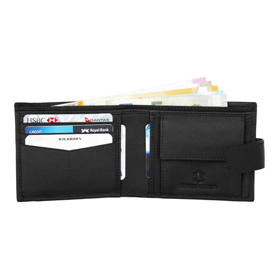 ALEXANDER RFID Protected Leather Wallet for Men - WILDHORN