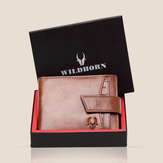 ALEXANDER RFID Protected Leather Wallet for Men - WILDHORN