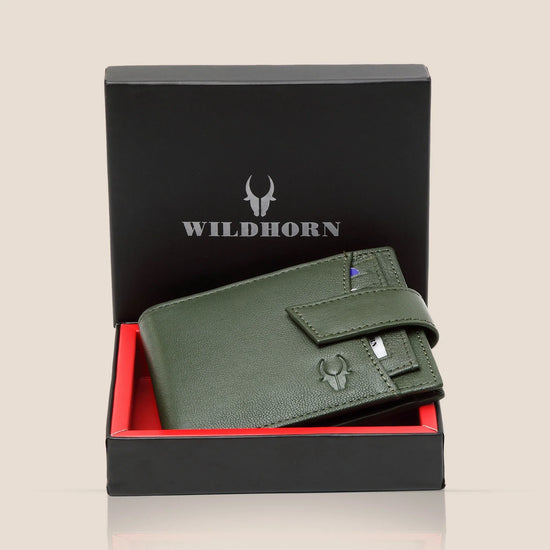 ALEXANDER RFID Protected Leather Wallet for Men - WILDHORN