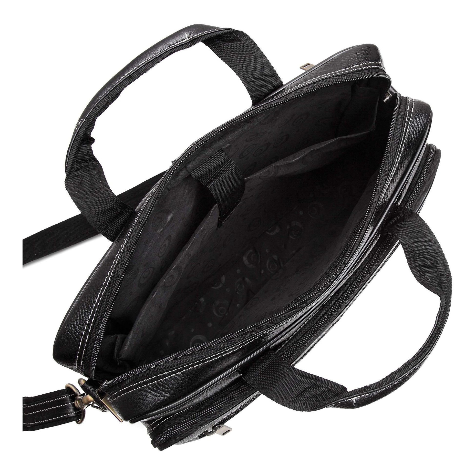 ANDOVER Leather Laptop Messenger Bag for Men - WILDHORN