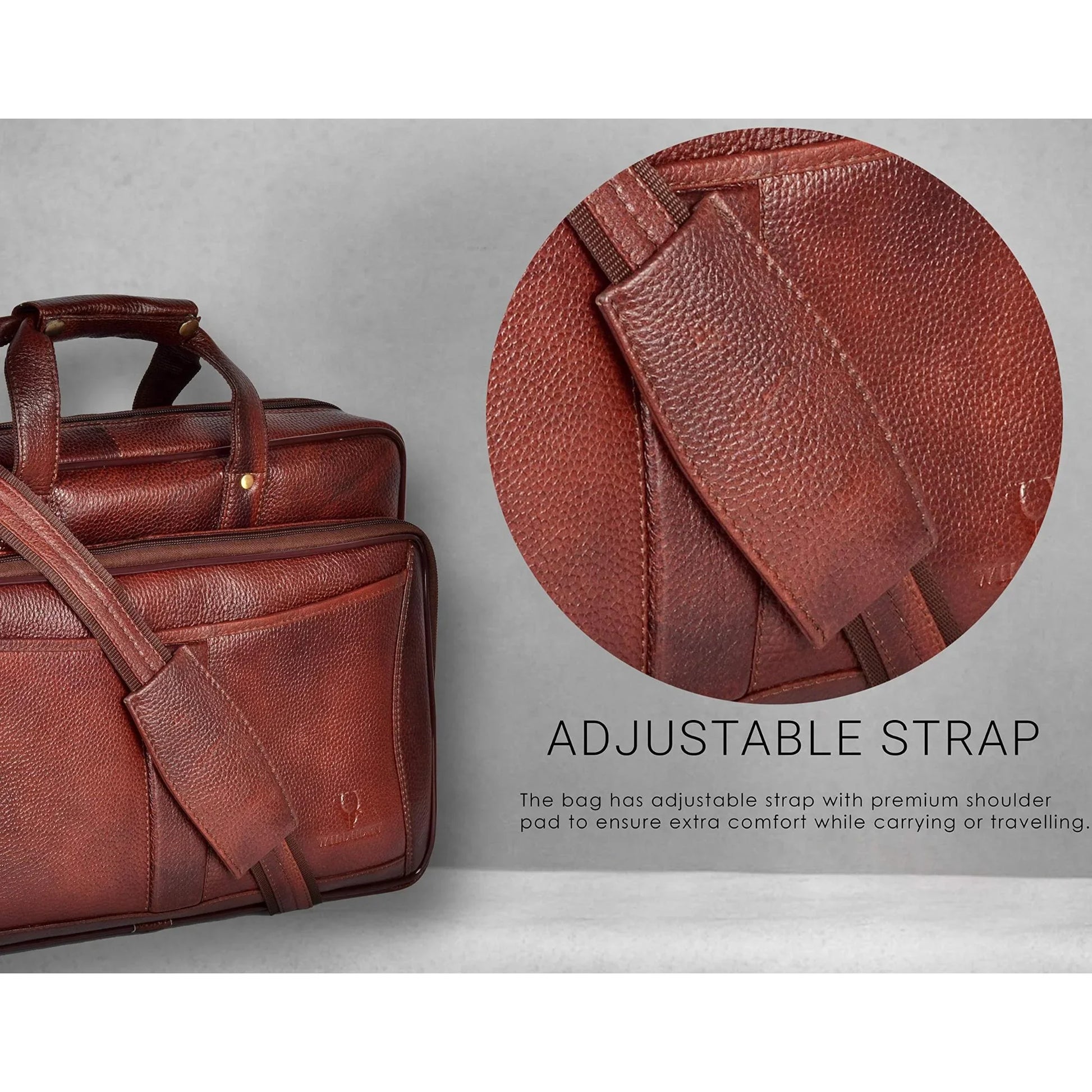 ANDREW Leather Laptop Messenger Bag for Men - WILDHORN