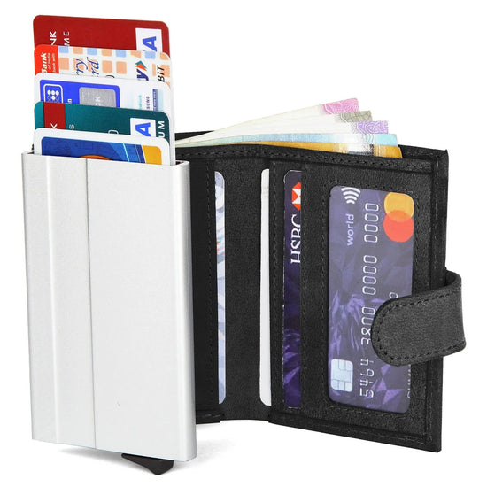 ARNOLD RFID Protected Leather Card Holder for Men - WILDHORN