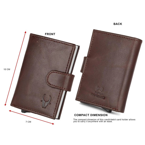ARNOLD RFID Protected Leather Card Holder for Men - WILDHORN