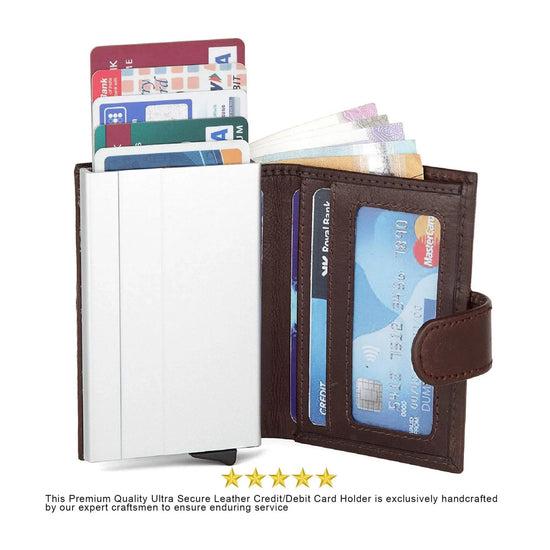 ARNOLD RFID Protected Leather Card Holder for Men - WILDHORN