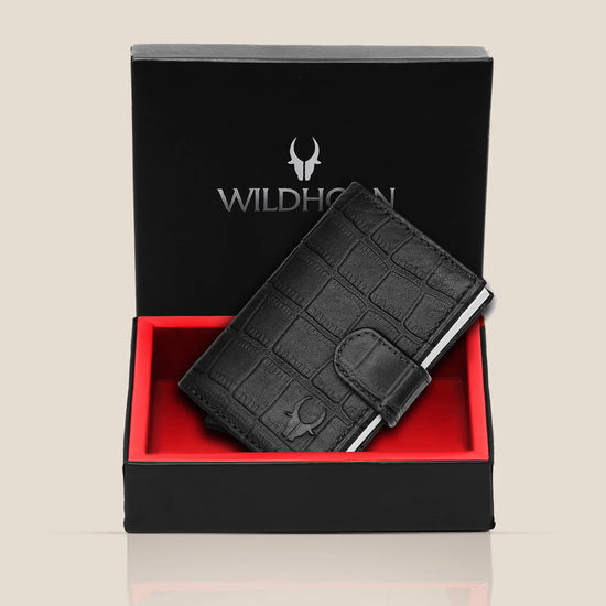ARNOLD RFID Protected Leather Card Holder for Men - WILDHORN