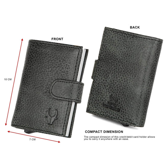 ARNOLD RFID Protected Leather Card Holder for Men - WILDHORN