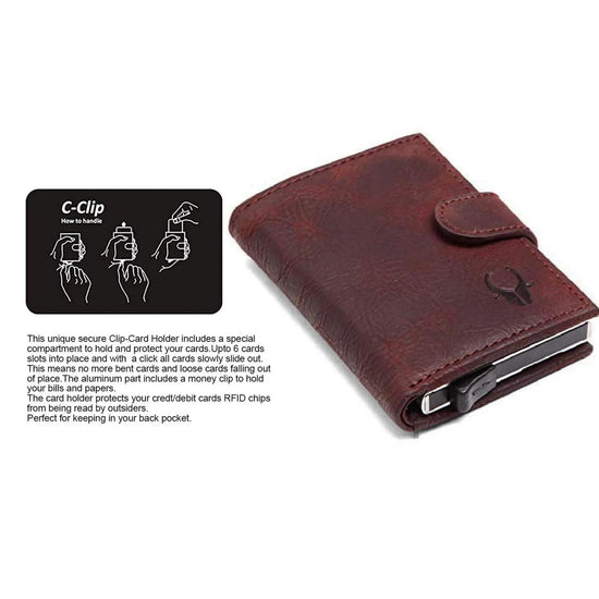 ARNOLD RFID Protected Leather Card Holder for Men - WILDHORN