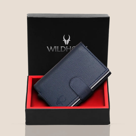 ARNOLD RFID Protected Leather Card Holder for Men - WILDHORN
