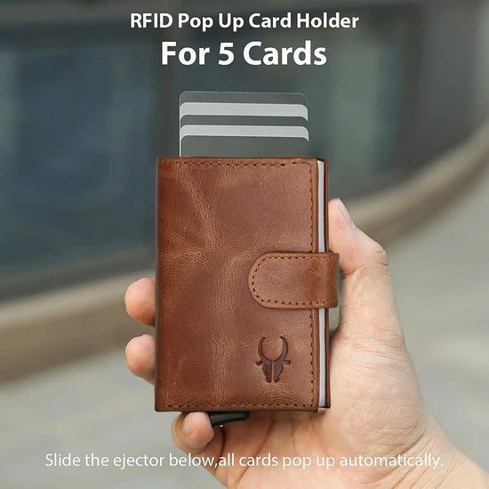 ARNOLD RFID Protected Leather Card Holder for Men - WILDHORN