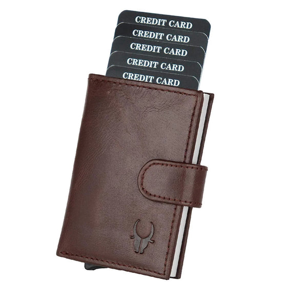 ARNOLD RFID Protected Leather Card Holder for Men - WILDHORN