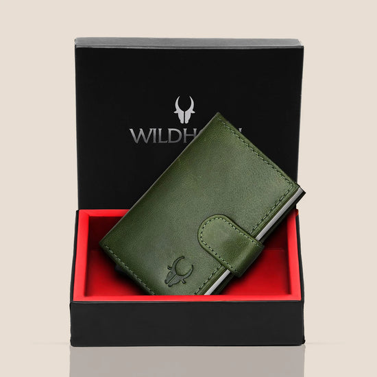 ARNOLD RFID Protected Leather Card Holder for Men - WILDHORN
