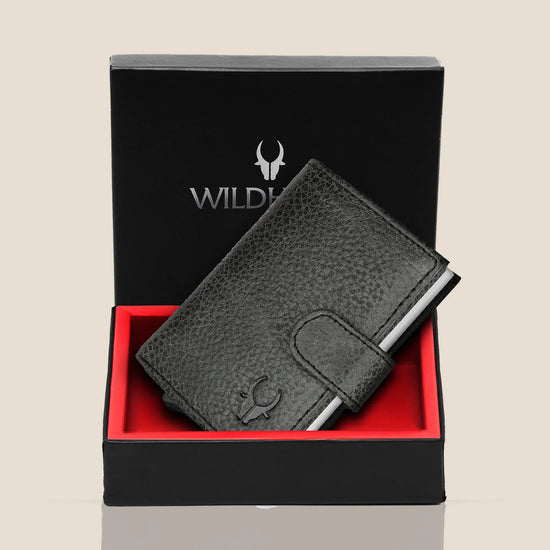 ARNOLD RFID Protected Leather Card Holder for Men - WILDHORN