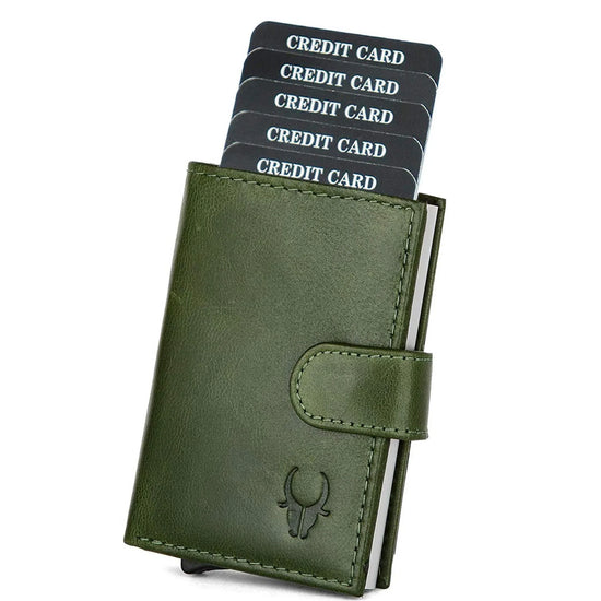 ARNOLD RFID Protected Leather Card Holder for Men - WILDHORN