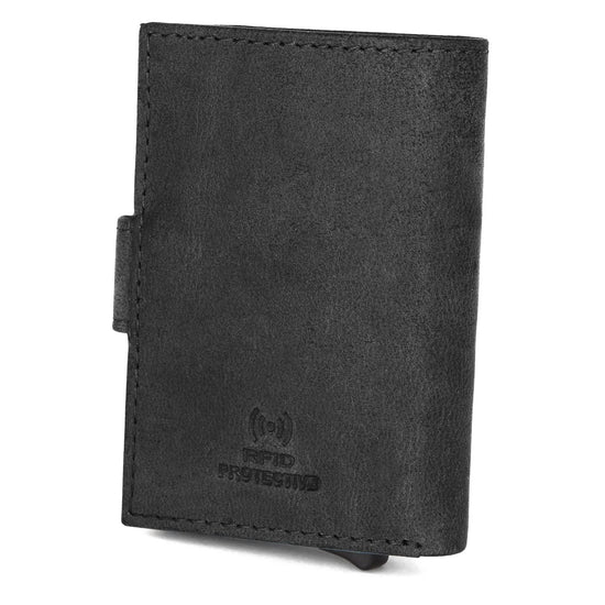 ARNOLD RFID Protected Leather Card Holder for Men - WILDHORN