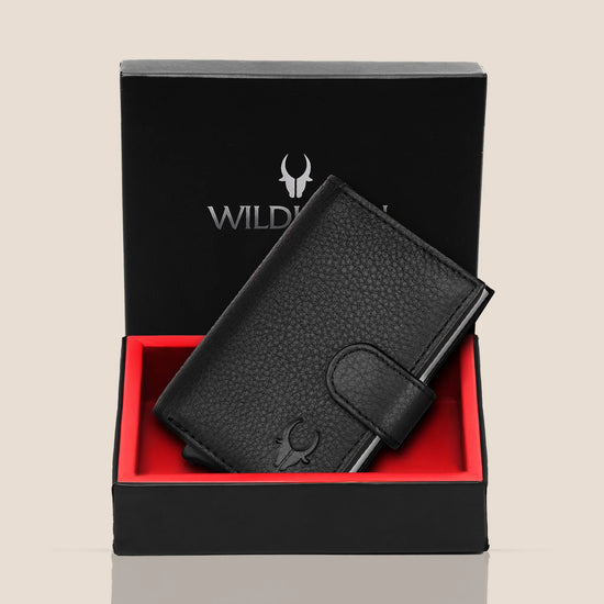 ARNOLD RFID Protected Leather Card Holder for Men - WILDHORN