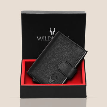 ARNOLD RFID Protected Leather Card Holder for Men - WILDHORN