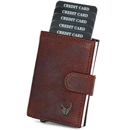 ARNOLD RFID Protected Leather Card Holder for Men - WILDHORN