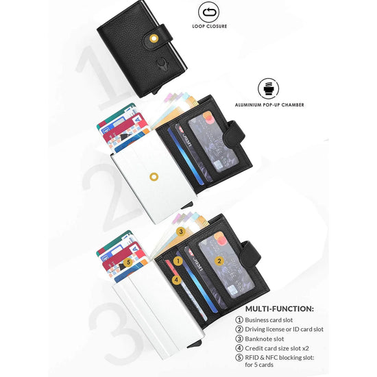 ARNOLD RFID Protected Leather Card Holder for Men - WILDHORN