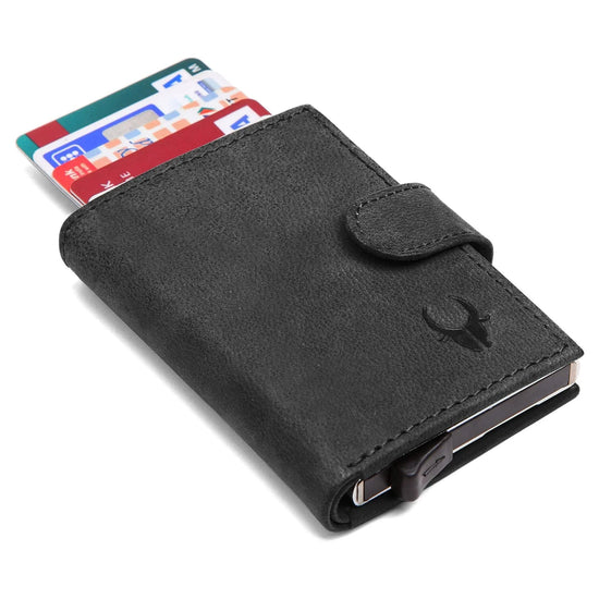 ARNOLD RFID Protected Leather Card Holder for Men - WILDHORN