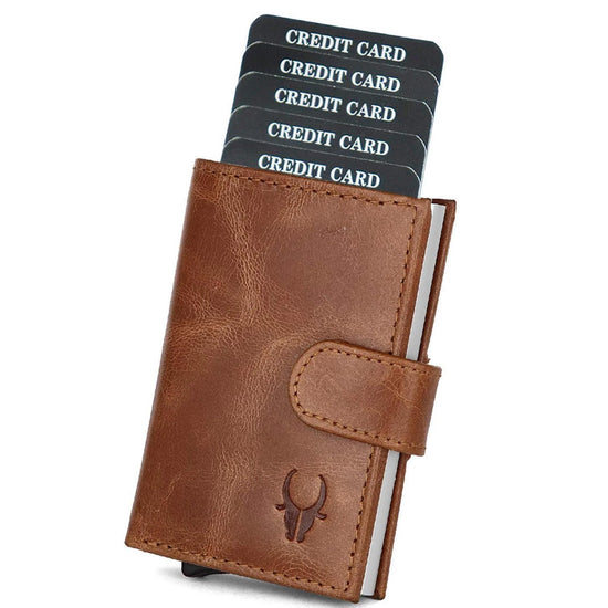 ARNOLD RFID Protected Leather Card Holder for Men - WILDHORN