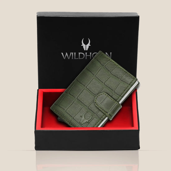 ARNOLD RFID Protected Leather Card Holder for Men - WILDHORN