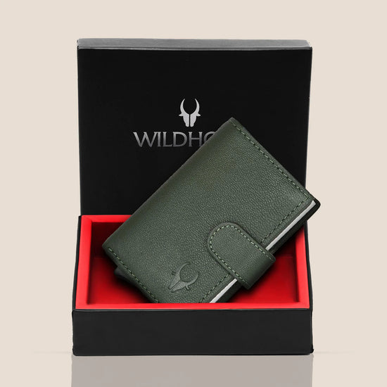 ARNOLD RFID Protected Leather Card Holder for Men - WILDHORN