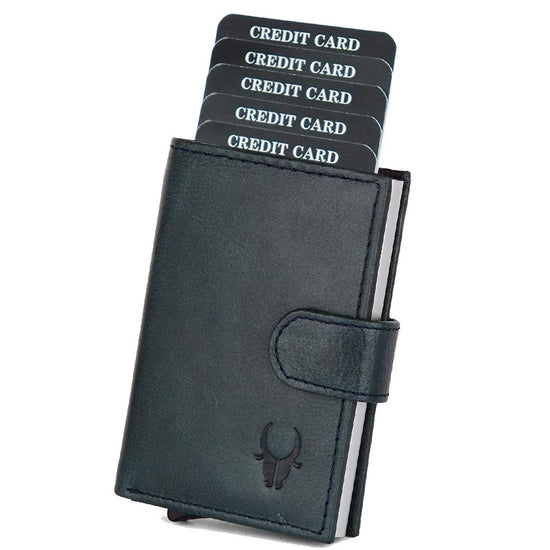 ARNOLD RFID Protected Leather Card Holder for Men - WILDHORN