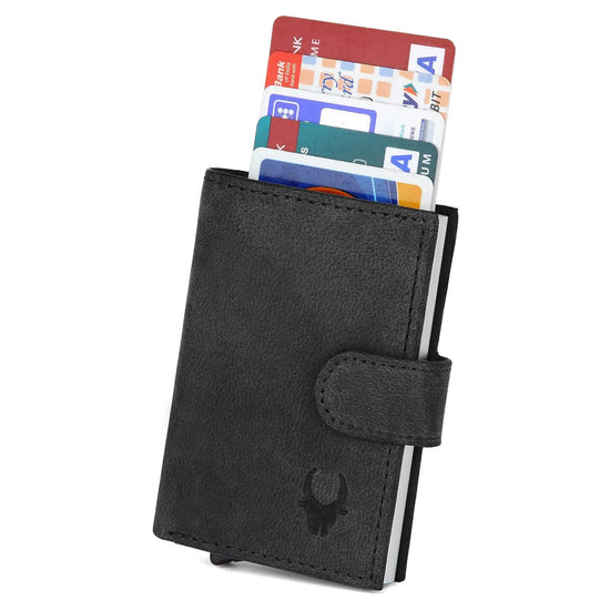 ARNOLD RFID Protected Leather Card Holder for Men - WILDHORN