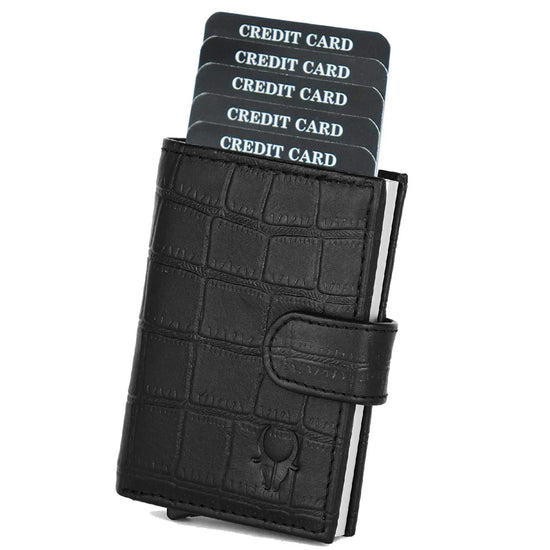 ARNOLD RFID Protected Leather Card Holder for Men - WILDHORN