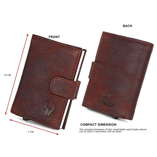 ARNOLD RFID Protected Leather Card Holder for Men - WILDHORN