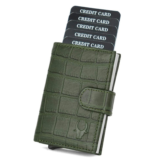 ARNOLD RFID Protected Leather Card Holder for Men - WILDHORN