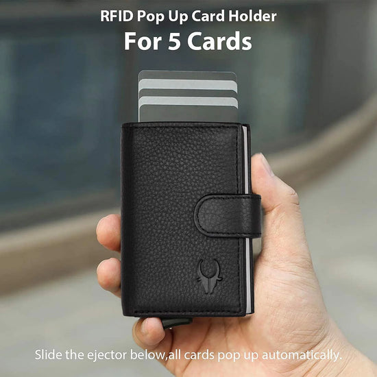 ARNOLD RFID Protected Leather Card Holder for Men - WILDHORN