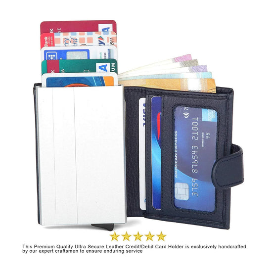 ARNOLD RFID Protected Leather Card Holder for Men - WILDHORN