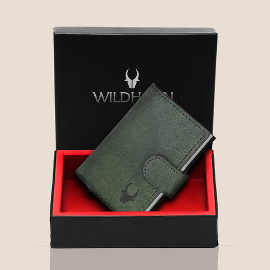 ARNOLD RFID Protected Leather Card Holder for Men - WILDHORN