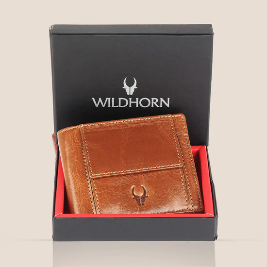 ATLAS RFID Protected Leather Wallet for Men - WILDHORN