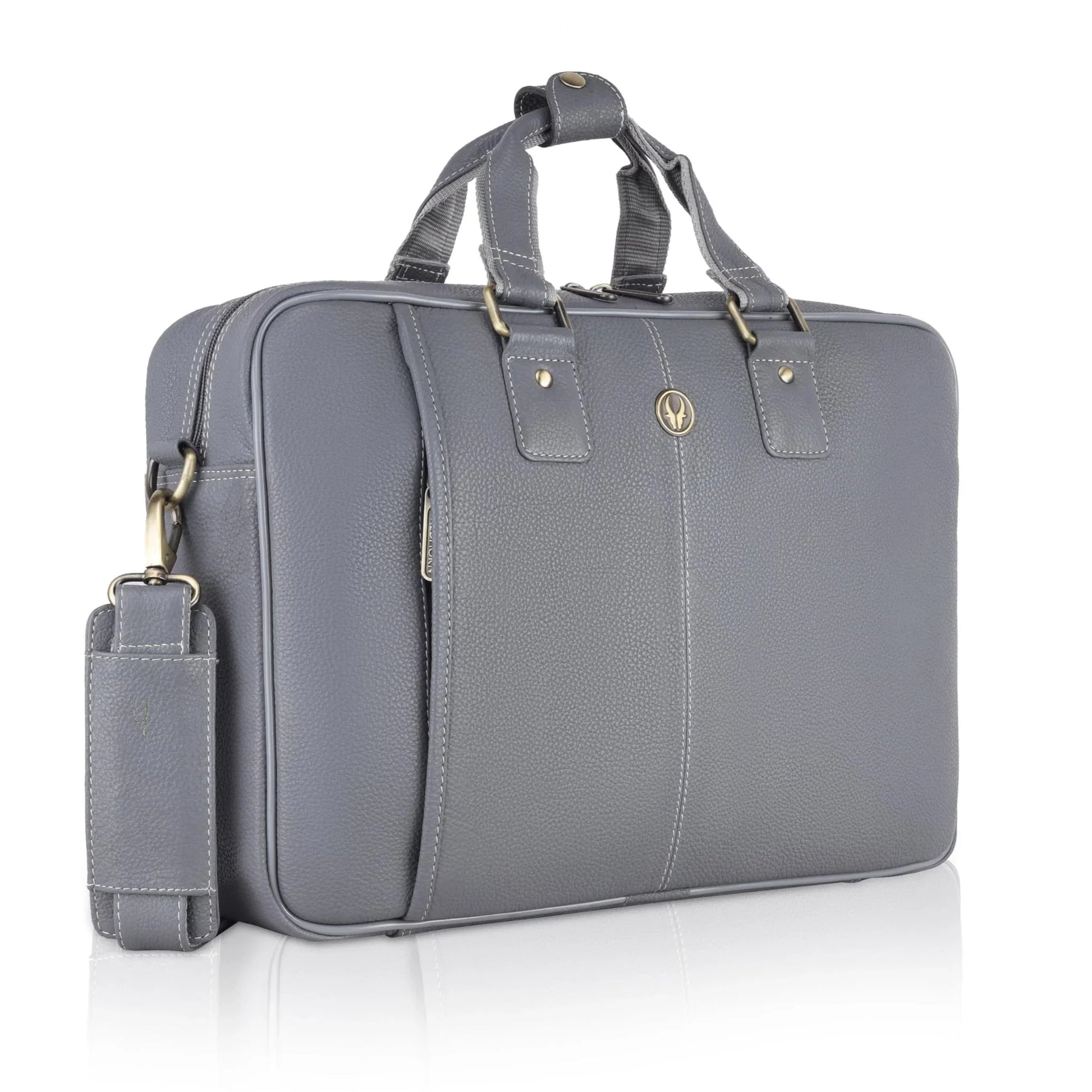 BELGRAVIA Leather Laptop Messenger Bag for Men - WILDHORN