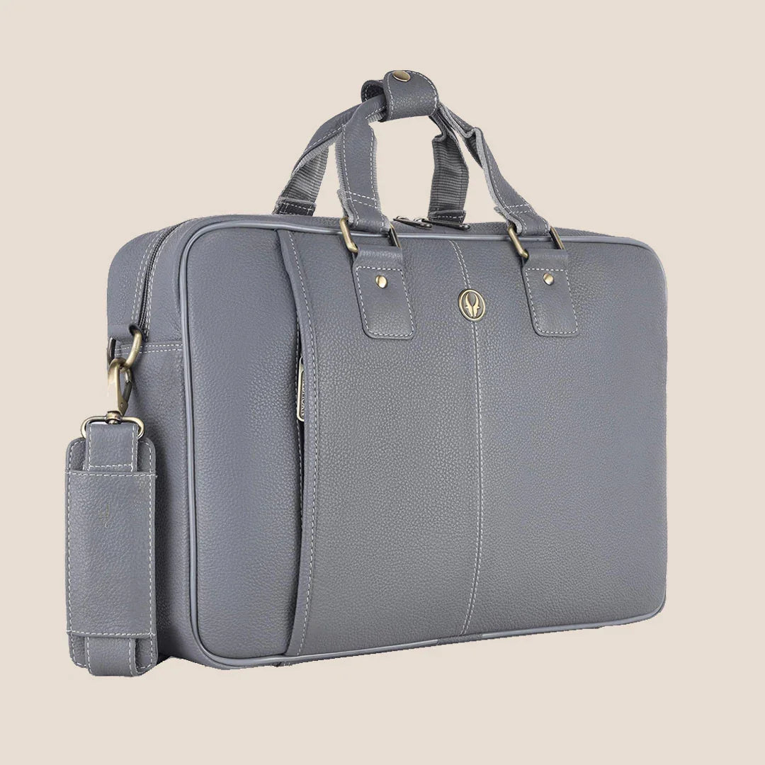 BELGRAVIA Leather Laptop Messenger Bag for Men - WILDHORN