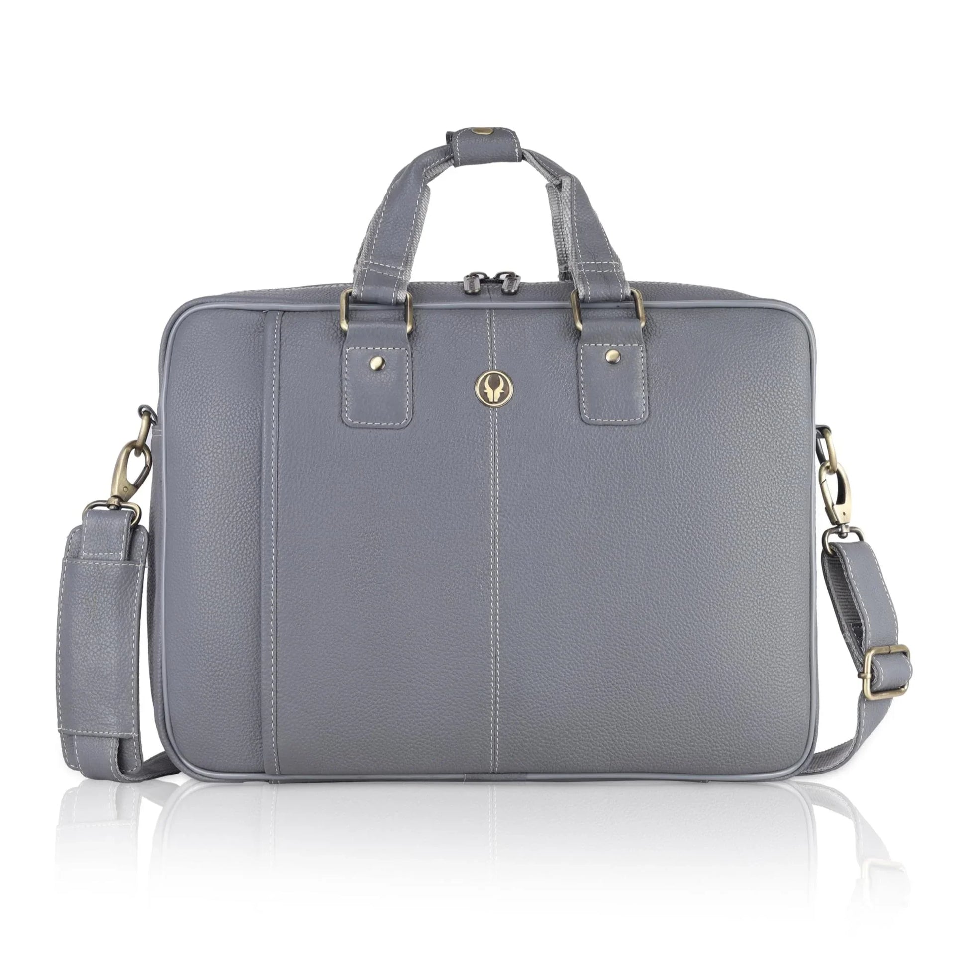 BELGRAVIA Leather Laptop Messenger Bag for Men - WILDHORN