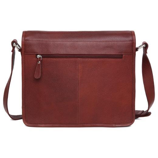 BOLTON Leather Messenger Bag for Men - WILDHORN