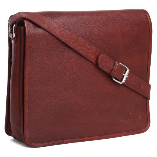 BOLTON Leather Messenger Bag for Men - WILDHORN