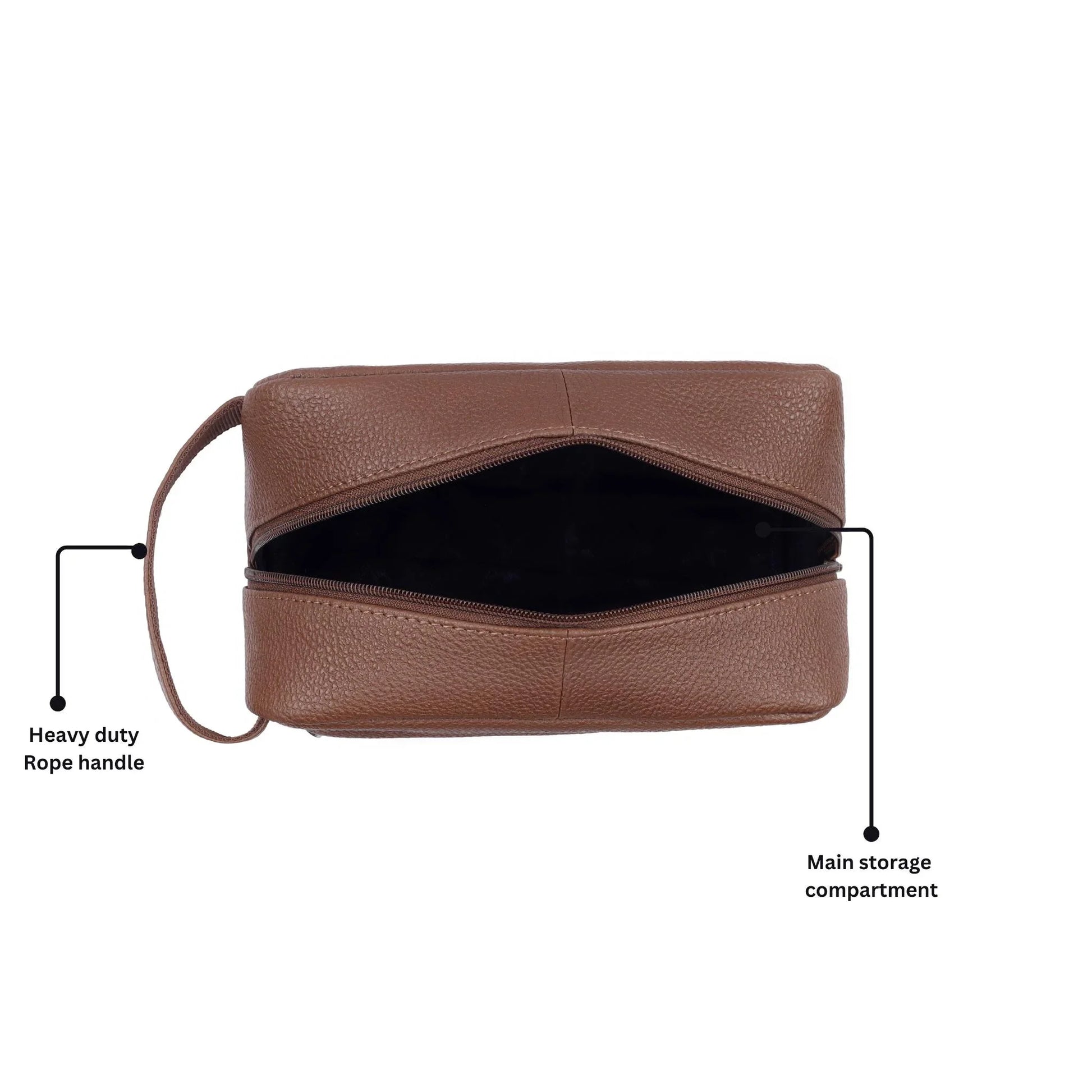 BONAVISTA Leather Toiletry Bag For Men & Women - WILDHORN