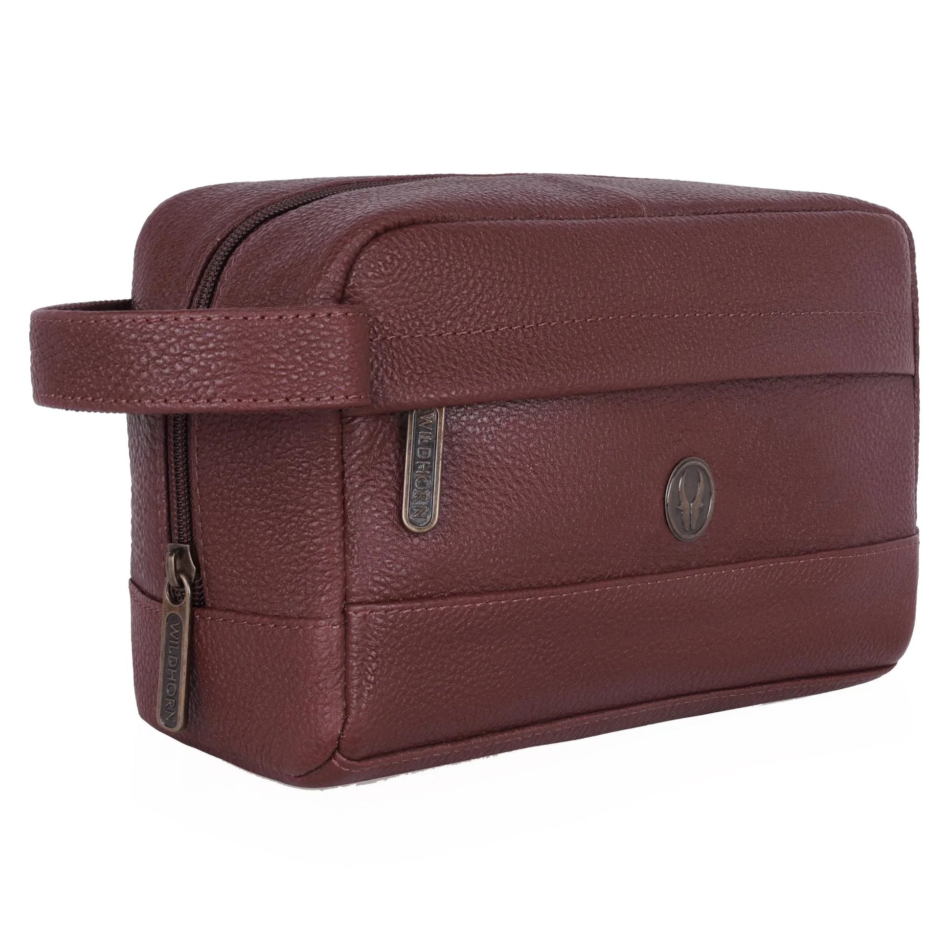 BONAVISTA Leather Toiletry Bag For Men & Women - WILDHORN