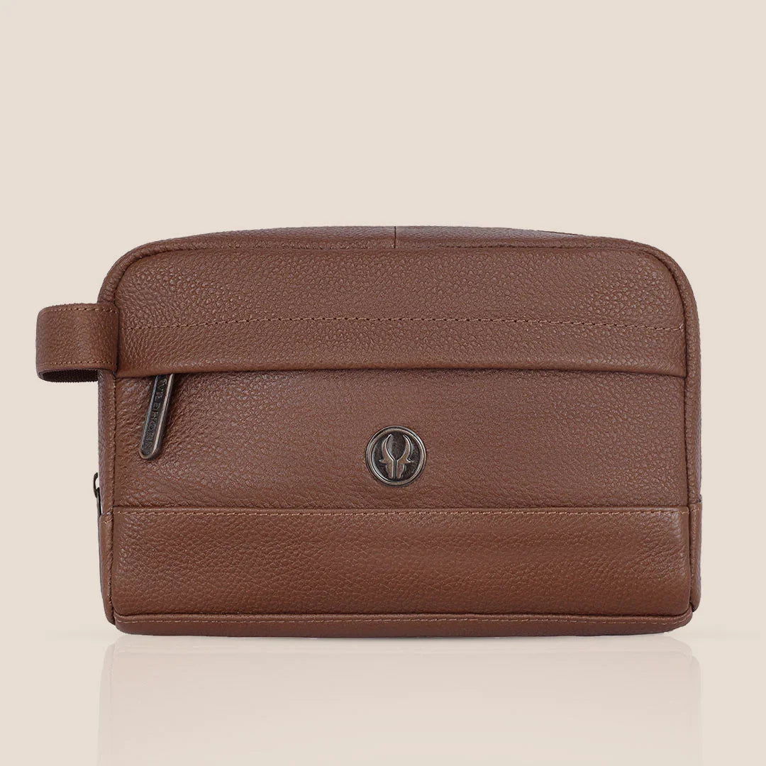 BONAVISTA Leather Toiletry Bag For Men & Women - WILDHORN