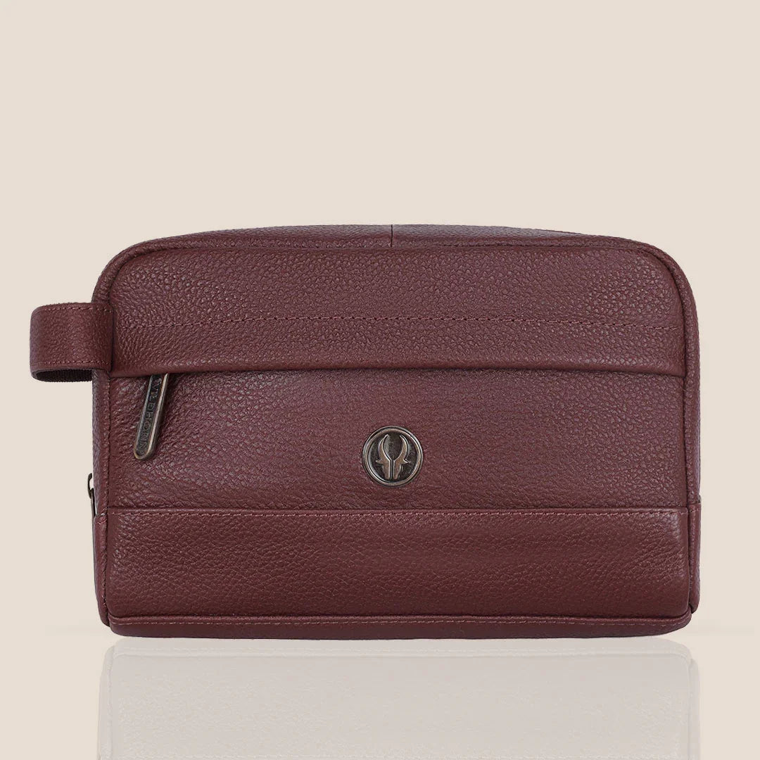 BONAVISTA Leather Toiletry Bag For Men & Women - WILDHORN