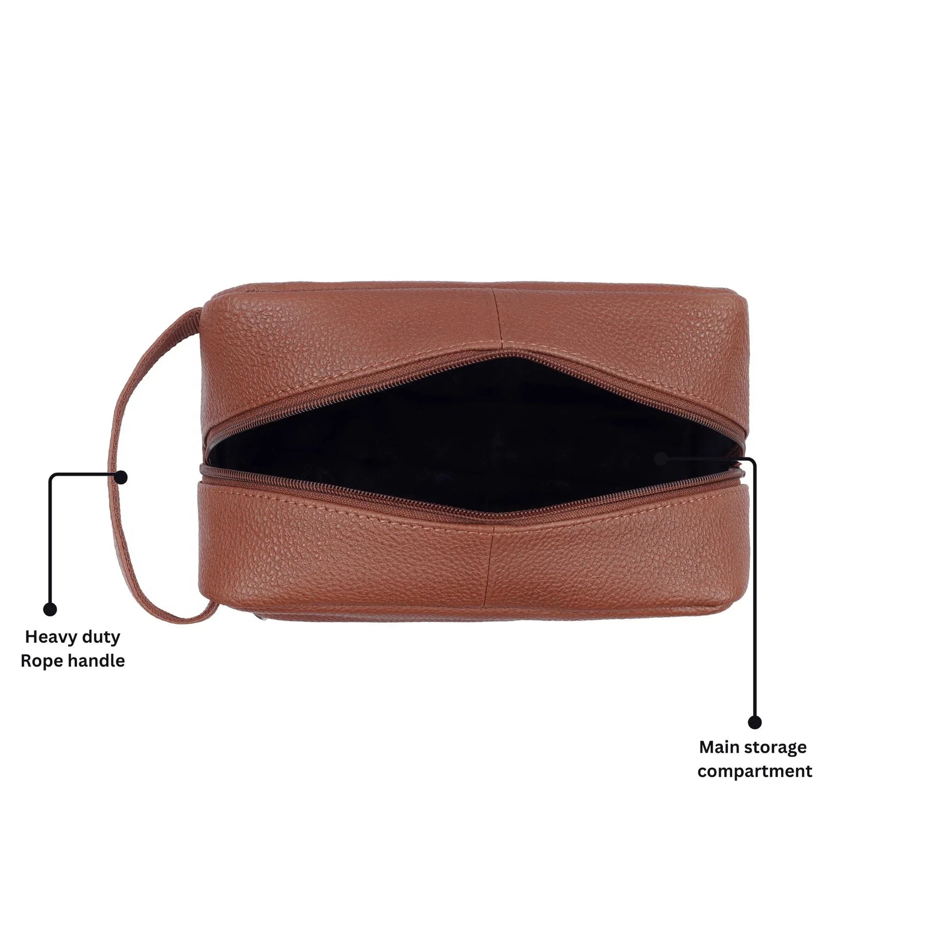 BONAVISTA Leather Toiletry Bag For Men & Women - WILDHORN