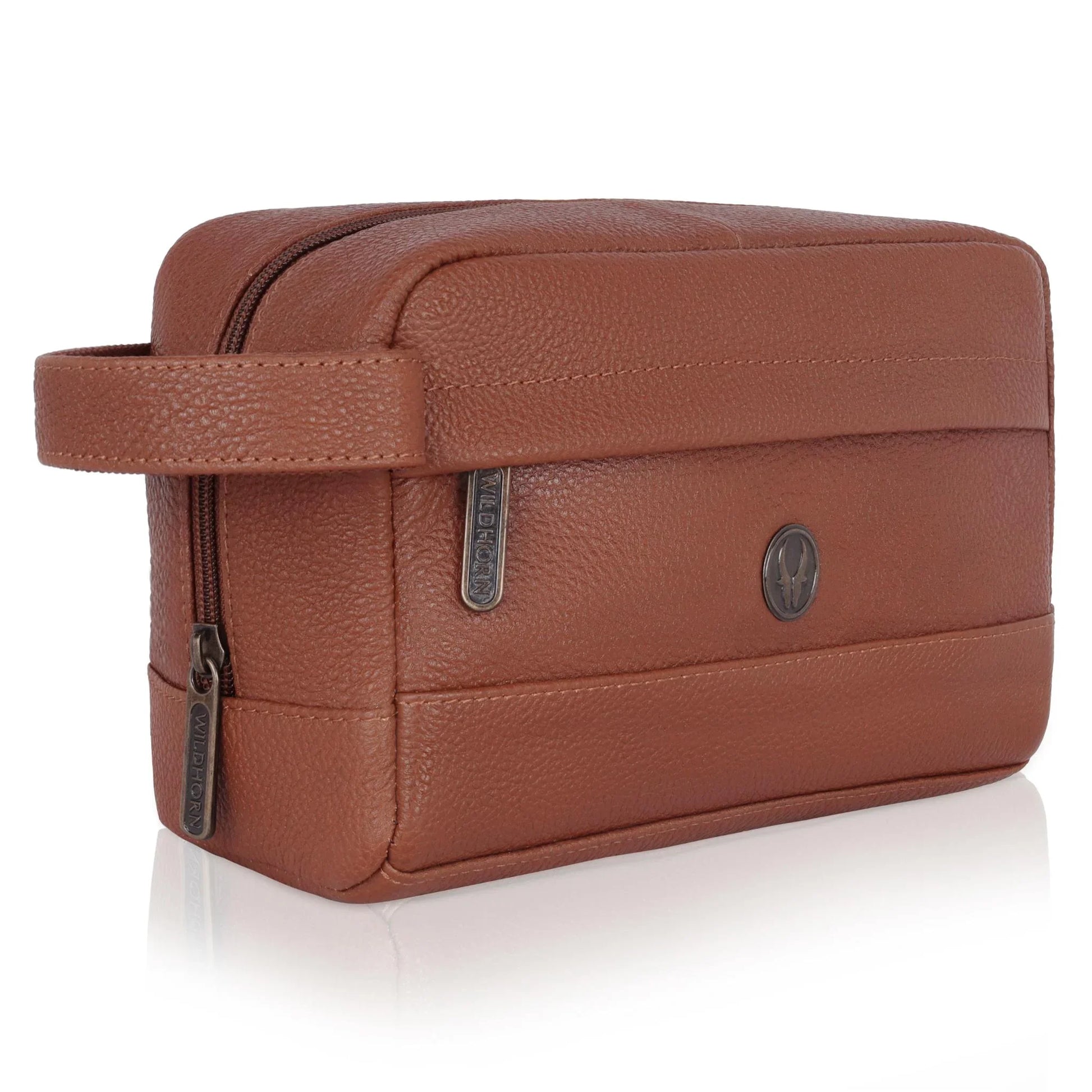 BONAVISTA Leather Toiletry Bag For Men & Women - WILDHORN