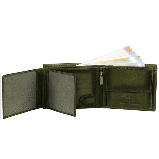 BOSTON RFID Protected Leather Wallet for Men - WILDHORN